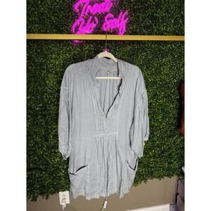 Free People Women's Gray Tunic with Pockets